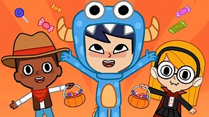 Sing and dance along to this Halloween twist on the Super Simple Song, “Hello!” | Super Simple