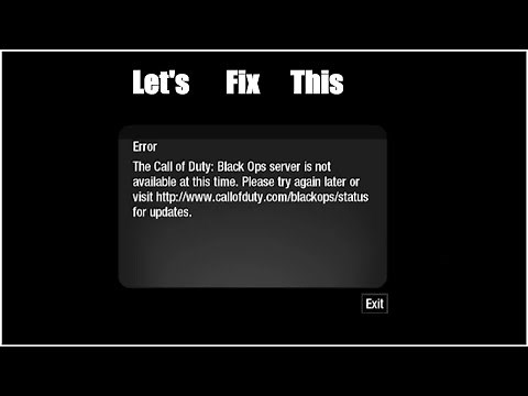 Call of Duty black ops zombies not working | How to fix the error in cod bo1 zombies #2024