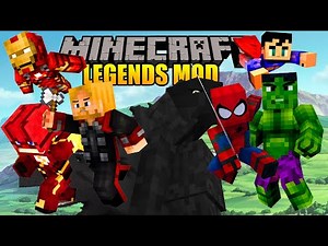 LEGENDS MOD - Trajes de todos los superhéroes y Godzilla! - Minecraft mod 1.7.10