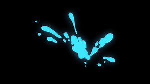 Download Animated blue water splash. liquid splash,Ideal for liquids, nature, rain, or splash themes. Seamless loop,abstract cartoon splash for free
