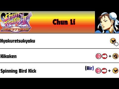 SSF2TR - Chun Li Move List
