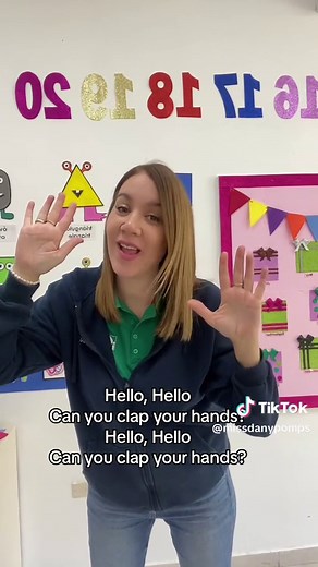 Canción de saludos para clases dinámicas de inglés