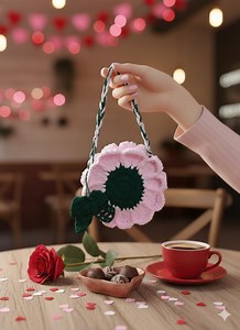 Crochet Flower Purse Pattern | Beginner-friendly Valentine Project (PDF) - Etsy