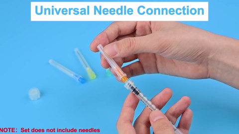 20 Pack 20ml/cc Luer Lock Syringe with Caps, Plastic Syringe without Needle for Liquid, Sterile Individually Wrapped