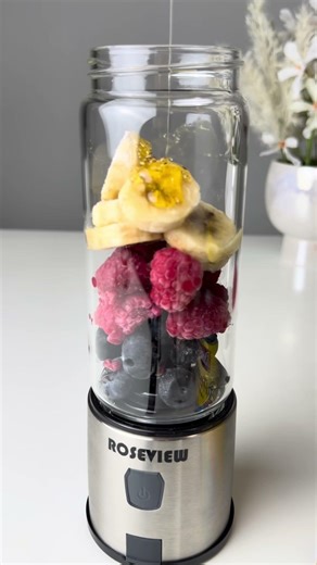 Blender Smoothie with Fruit ❤️#shorts #asmr #viral #satisfying