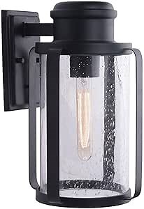 Eglo Lighting 204559A Outdoor Light, 9.5-Inch, Matte Black