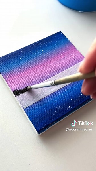 Moonlight Acrylic Painting on Canvas Tutorial