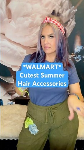 Wait, Walmart has THE cutest hair accessories for summer?! 😮🔴⚪