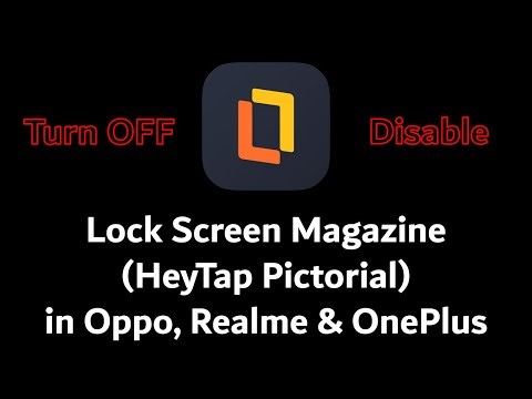 Disable / Turn Off Lock Screen Magazine | Disable HeyTap Pictorial in Oppo, Realme & OnePlus