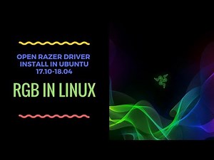 Razer Driver RGB Keyboard installs video.