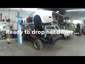 Corvette C3 Birdcage Rust Repair Part 6 - Body Drop!