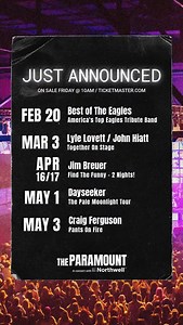 🚨 NEW SHOWS JUST ANNOUNCED! 🚨 The Paramount in Huntington just added a fresh lineup of concerts & comedy nights — all perfect for a night out. Tickets drop Friday at 10AM on Ticketmaster. Don’t miss it! 🎟🔥 | Bucket List - Long Island