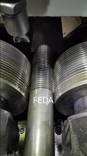 FEDA heavy duty thread rolling machine FD-50T for thread rod M60*5.5 #machine #threadingmachine