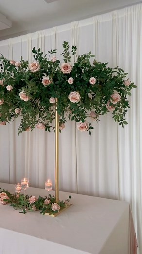 DIY PVC Pipe Floral Centerpiece Wedding Decoration Ideas