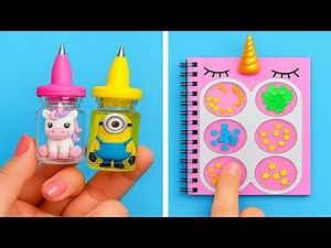 🖍️ EASY DIY BACK TO SCHOOL CRAFTS! Fun Supplies to Make at Home ✏️✨
