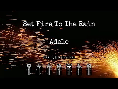 Set Fire To The Rain - Adele | Ukulele Play Along