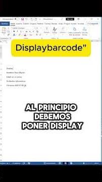 Genera códigos QR directamente en Word