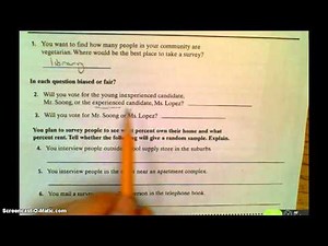 Random Samples and Surveys