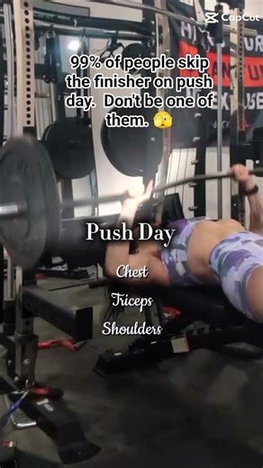 Push Day 🔥🔥🔥 The only push day you'll need for upper body growth. Comment Workout to get started.