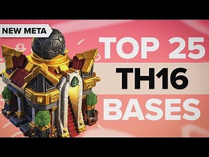 TOP 25 TH16 BASE Layouts 😍 NEW META (War/Trophy/Farming/Hybrid) Base Designs | Clash of Clans