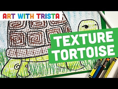How to Draw A Tortoise with Textures Art Lesson - Art With Trista Video Tutorial