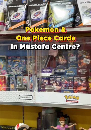 Pokemon & One Piece Cards in Mustafa Centre? 🔥 #sg #pokemon #onepiece #tcg #singapore