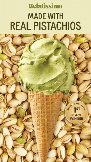 One of our favourites, our pistachio gelato is the ultimate nutty roasted Italian classic. Deliciously rich and delightfully creamy, it’s an authentic taste of Sicily in every scoop! | Gelatissimo