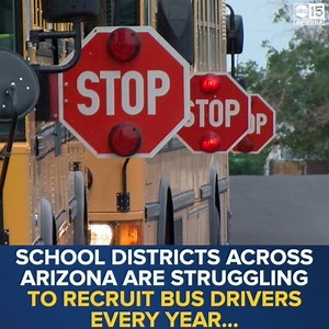 10K views · 42 reactions | Why is it so difficult for Arizona districts to hire school bus drivers? School districts across Arizona are struggling to hire drivers, with some trying incentives to help get enough hires in place for the next school year. Sonu Wasu ABC15 is talking to district officials about what they're doing about the shortage, tonight on ABC15 News at 10. MORE: bit.ly/3phiH3s | ABC15 Arizona | Facebook