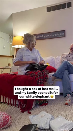 10/10 recommend purchasing a box of lost mail and using it as your gift exchange 😂