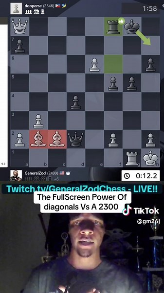 Mastering Diagonals in Chess Against a 2300 Rated Player