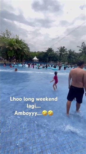 Jakarta's beach #wave pool #fun #short