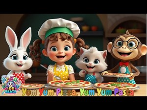 Pizza Pasta! A Fun Foodie Song for Kids | pizza and pasta song | Kiddy Beats.🎶Kids Rhymes