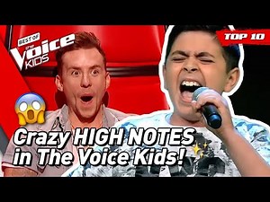 TOP 10 | OUTSTANDING HIGH NOTES in The Voice Kids! 😱 (part 3)