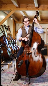 Available: 2018 Upton Mittenwald Double Bass. Played here by Alex Svensen. Beautiful flamed maple, forward sound. Formerly in the Air Force Band with Josh Holdridge. Versatile, powerful, and in top condition. Ready for its next stage. Longer version on our YouTube channel and in the listing on uptonbass.com #UptonBass #DoubleBass #UprightBass #BassPlayer#classicalbass | Upton Bass String Instrument Co.