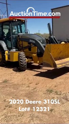 3.2K views | ‍♂️ 2020 Deere 310SL (Lot# 12321) Bidding is live Now! Perkins Auctioneers is auctioning off this excellent backhoe! This machine is only pushing 475 hours and has only been used on a farm as a maintenance tool! ✅ Very Light Use  Sale Ends Wednesday, May 1 @ 2:37pm CST https://ow.ly/YYYV50RooFM | AuctionTime | Facebook