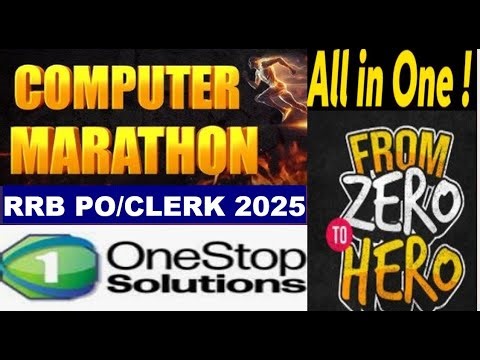 Computer Awareness Marathon 2025 | Top 400+ Most Expected MCQs for IBPS RRB PO CLERK RBI Bank Exams.