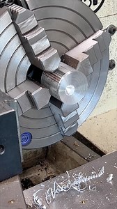 Eccentric Drilling with a 4-Jaw Chuck 🔩🎯 Off-center on purpose? Yep. The 4-jaw lets you dial in exact offsets for precise eccentric drilling. This is where the lathe becomes more than round parts — it’s a precision machine for clever setups. #4JawChuck #EccentricDrilling #LatheWork #MachinistSkills | High Caliber Craftsman Builds