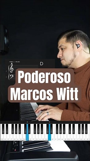 Poderoso 25 conmemorativo Marcos Witt - solo acordes #piano #25conmemorativo #marcoswitt