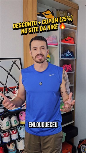 Cupom de 25% na Nike até o dia 5/julho 🔥