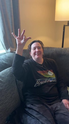 not sure why she putting her fingers down like that