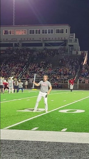 Former OSU Drum Major Clayton Callender puts on a show Dover Band Alumni performance! #marchingband