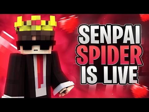 SenpaiSpider is Live! Playing on The Craziest Minecraft Server!