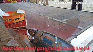 49K views · 1.6K reactions | Steel gate mosquito jali install full review #Gates | A One steel fabrication | Facebook