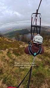 The Phoenix zip line this time of year 👌🐦‍🔥 📍Zip World Tower, Aberdare, South Wales | Zip World