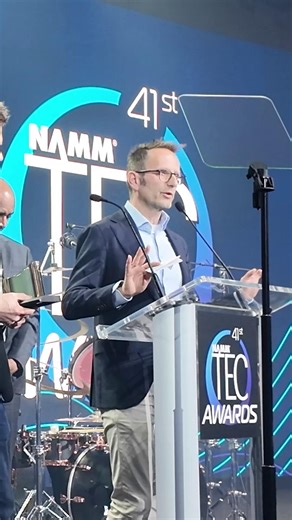 FabFilter gave an incredible speech when they won the NAMM Tech Award for Signal Processing Software. #nammshow #thenammshow2026 #fabfilter #ProQ4 | Music Marketing Inc.