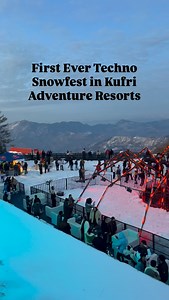 First Ever Techno Fest in Shimla, Kufri #shimla #kufri #technomusic #snowfall | Pawan Verma