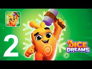 Dice Dreams Gameplay Walkthrough Part 2 - Royal Beginning Start to Finish (Android/iOS)