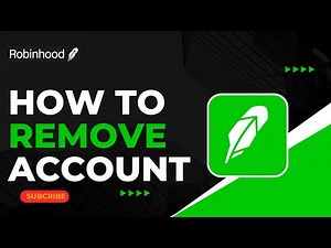 How to Remove Robinhood Account !