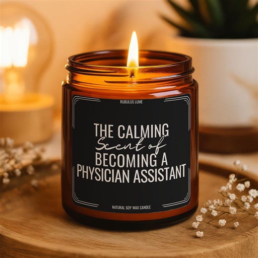 Physician Assistant Graduation Candle, New Graduate Gift, Grad Becoming Physician Assistant PA, Completing Medical Program School Future - Etsy