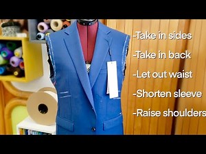 There are sooo many alterations that can be done in a men's jacket... (sewing diary)